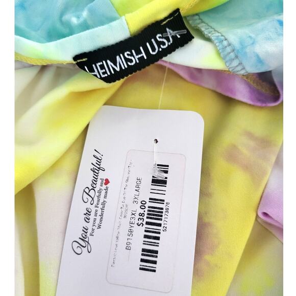 Heimish USA Multicolor Tie Dye Off Shoulder Top - 3XL - Picture 2 of 3